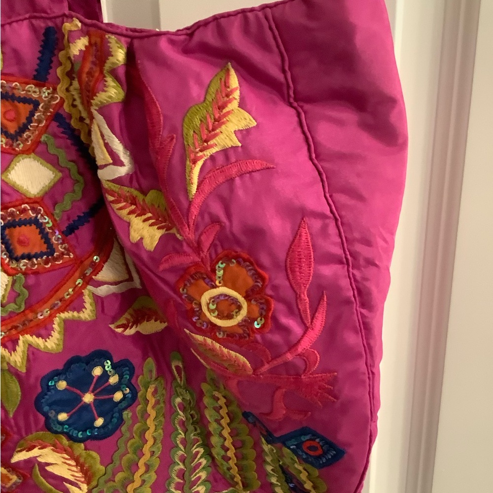 Moyna embroidered boho tote purse from NANTUCKET - Picture 7 of 14